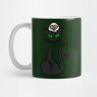 Black Cat Cartoon Mug